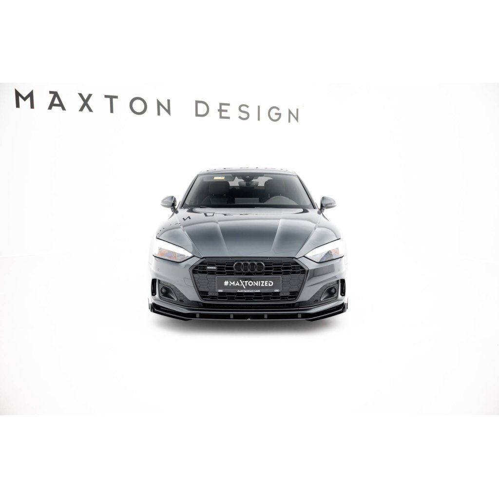 Maxton Design rohové spoilery pod přední nárazník pro Audi A5 F5 Facelift, plast ABS bez povrchové úpravy, Coupe/Sportback