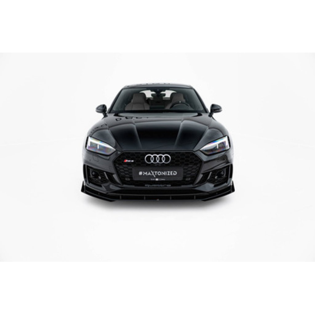 Maxton Design rohové spoilery pod přední nárazník pro Audi RS5 F5, plast ABS bez povrchové úpravy, Coupe / Sportback