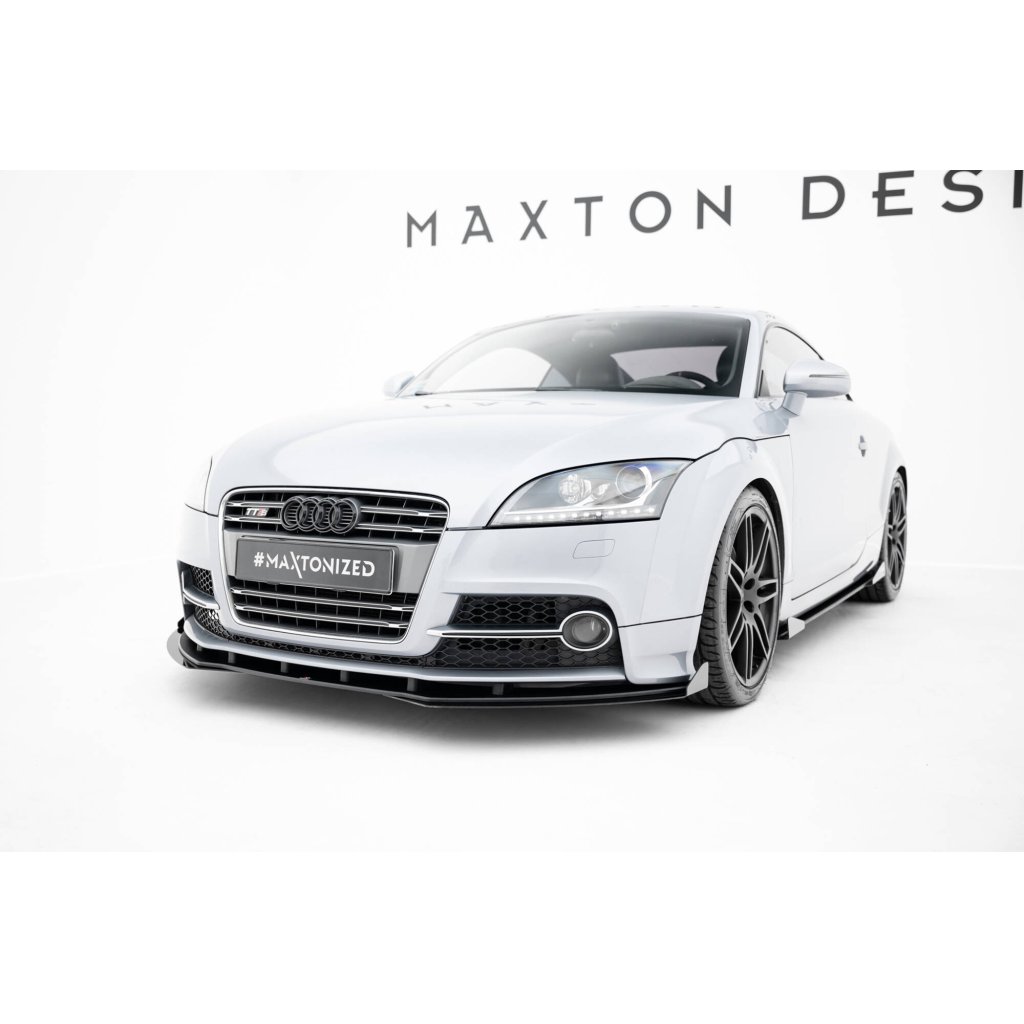 Maxton Design rohové spoilery pod přední nárazník pro Audi TT S Mk2 (8J), Mk2 (8J) Facelift, plast ABS bez povrchové úpravy