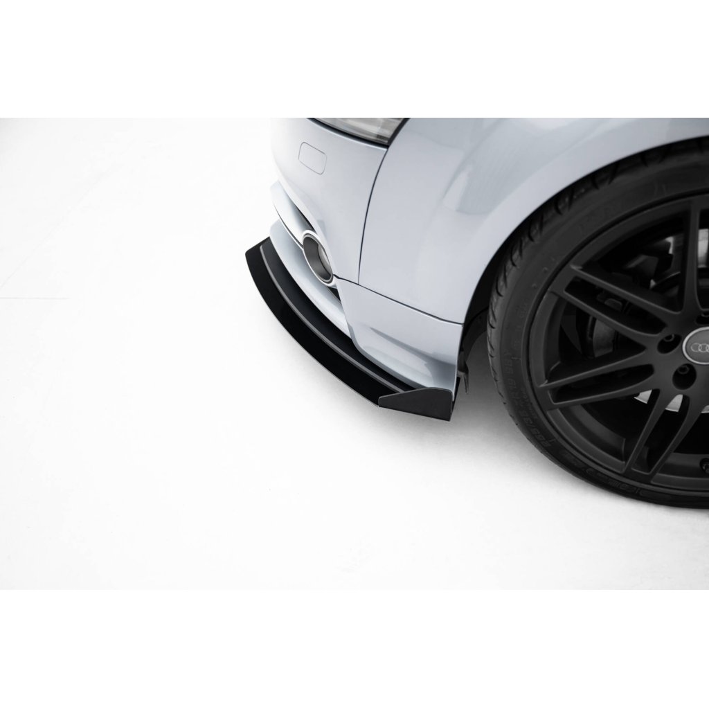 Maxton Design rohové spoilery pod přední nárazník pro Audi TT S Mk2 (8J), Mk2 (8J) Facelift, plast ABS bez povrchové úpravy