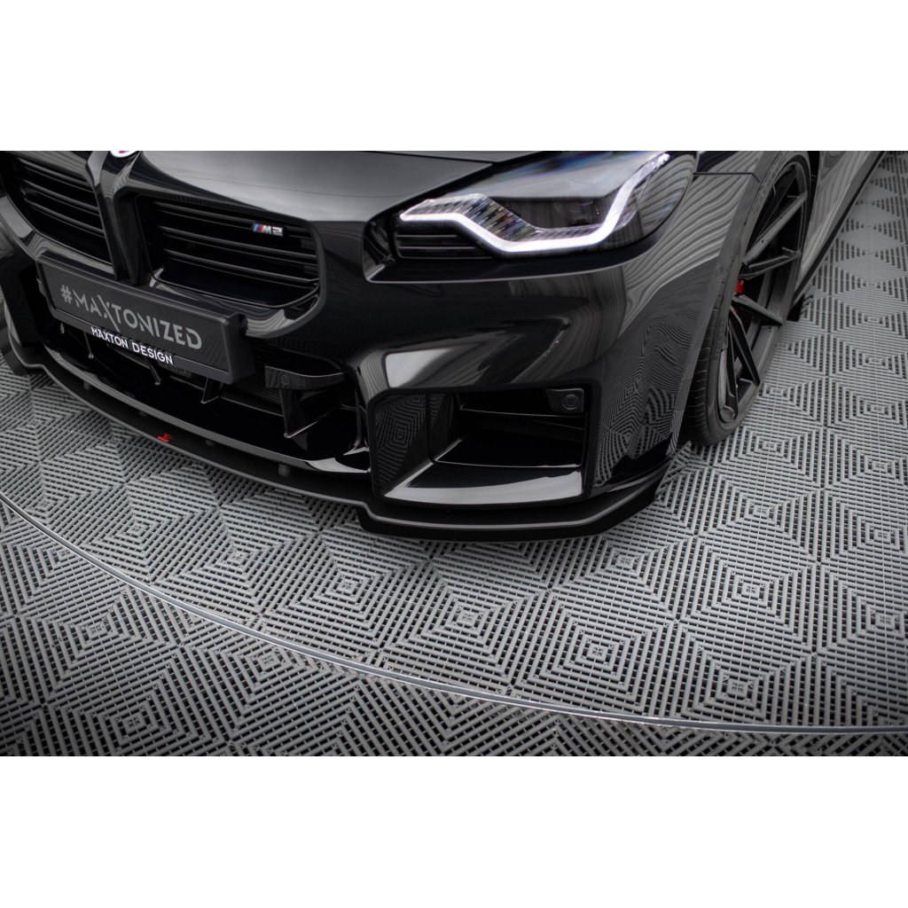 Maxton Design rohové spoilery pod přední nárazník pro BMW M2 G87, plast ABS bez povrchové úpravy