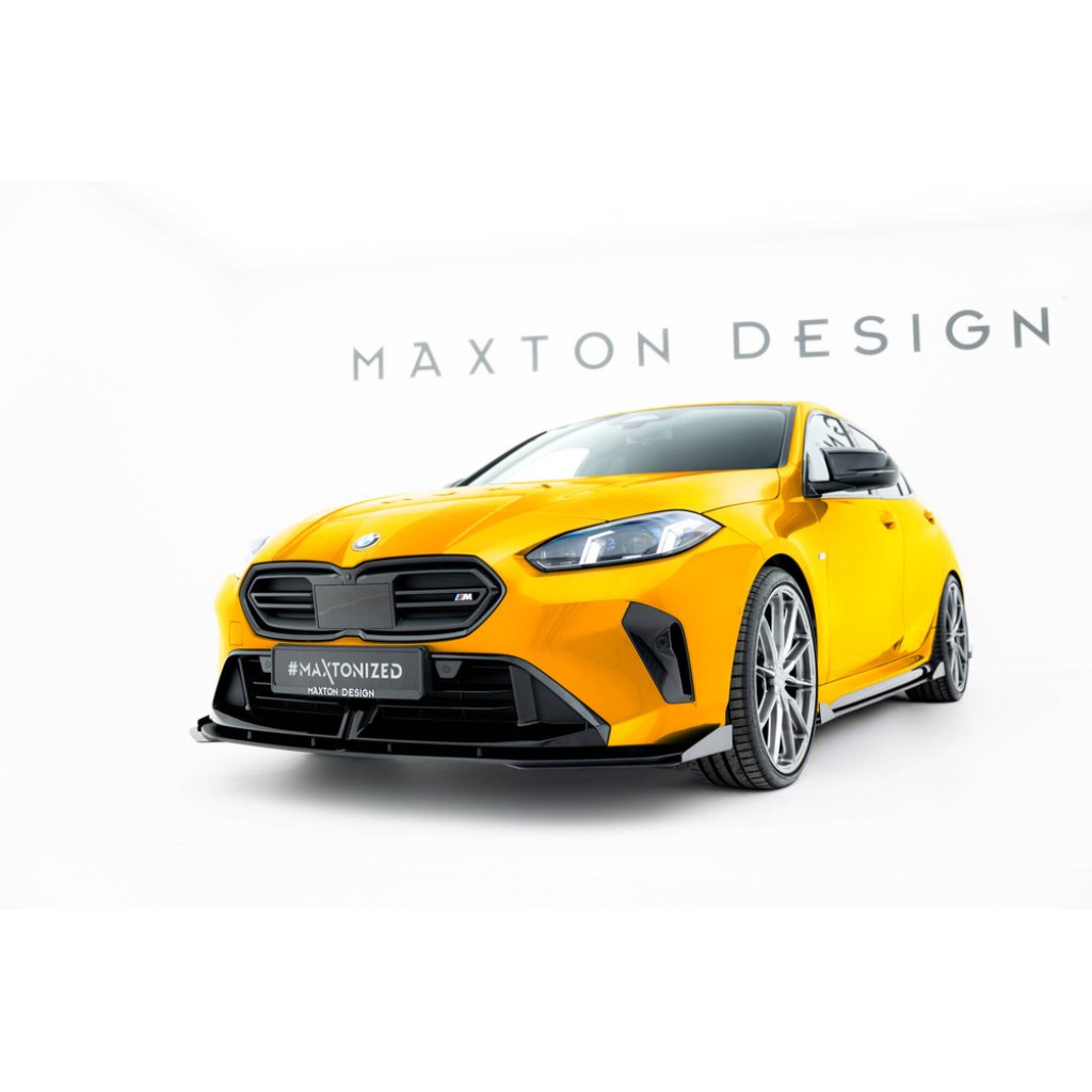 Maxton Design rohové spoilery pod přední nárazník pro BMW řada 1 F70, plast ABS bez povrchové úpravy, M-Pack