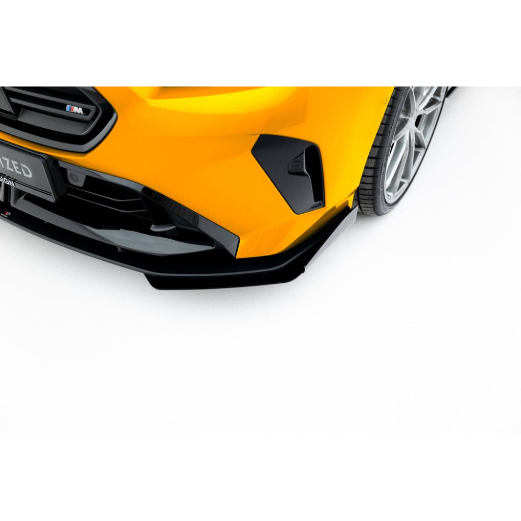 Maxton Design rohové spoilery pod přední nárazník pro BMW řada 1 F70, plast ABS bez povrchové úpravy, M-Pack