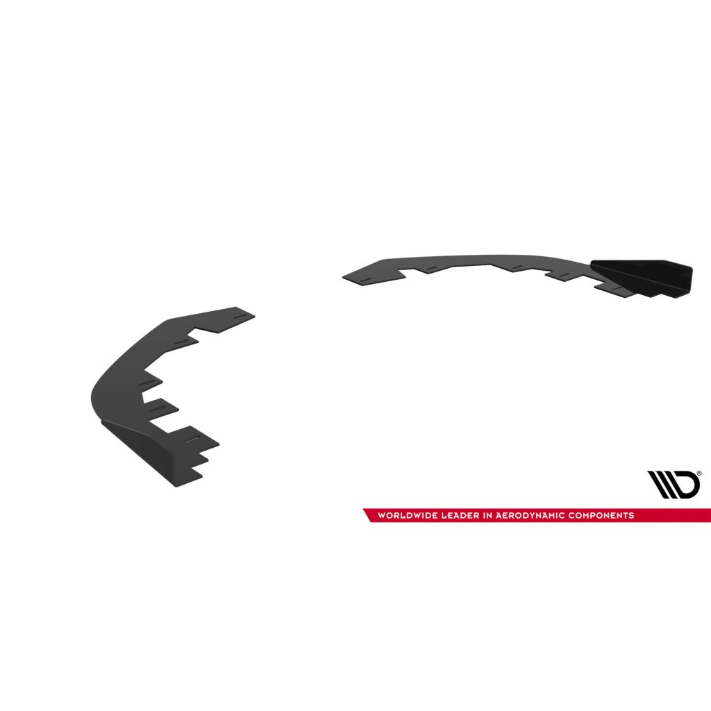 Maxton Design rohové spoilery pod přední nárazník pro Subaru Impreza WRX STi Mk3 Facelift, plast ABS bez povrchové úpravy