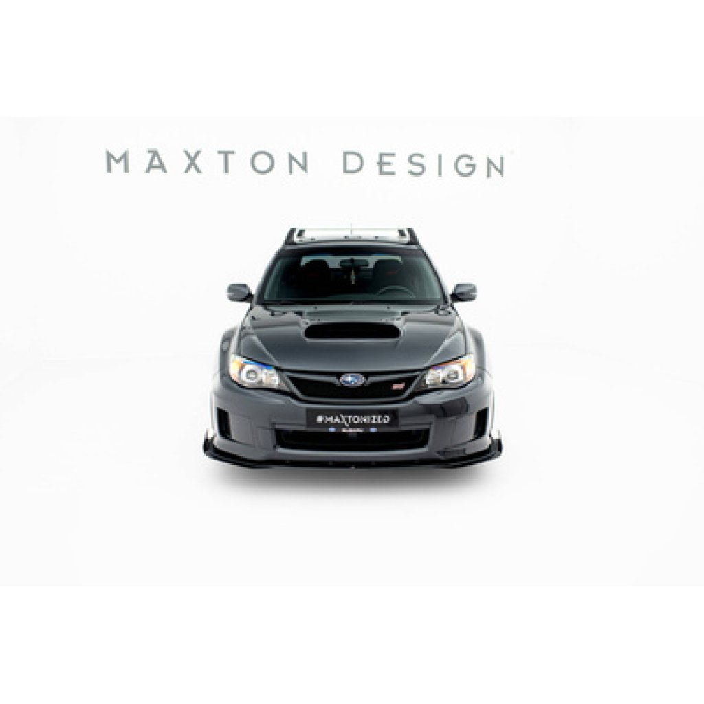 Maxton Design rohové spoilery pod přední nárazník pro Subaru Impreza WRX STi Mk3 Facelift, plast ABS bez povrchové úpravy