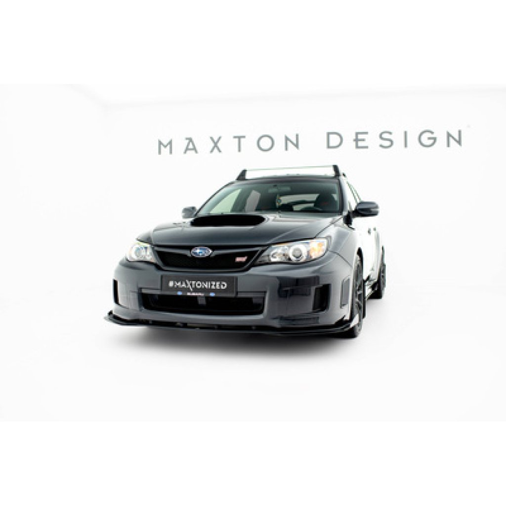 Maxton Design rohové spoilery pod přední nárazník pro Subaru Impreza WRX STi Mk3 Facelift, plast ABS bez povrchové úpravy