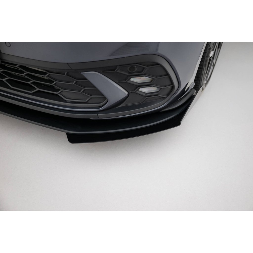 Maxton Design rohové spoilery pod přední nárazník pro Volkswagen Polo GTI Mk6 Facelift, plast ABS bez povrchové úpravy
