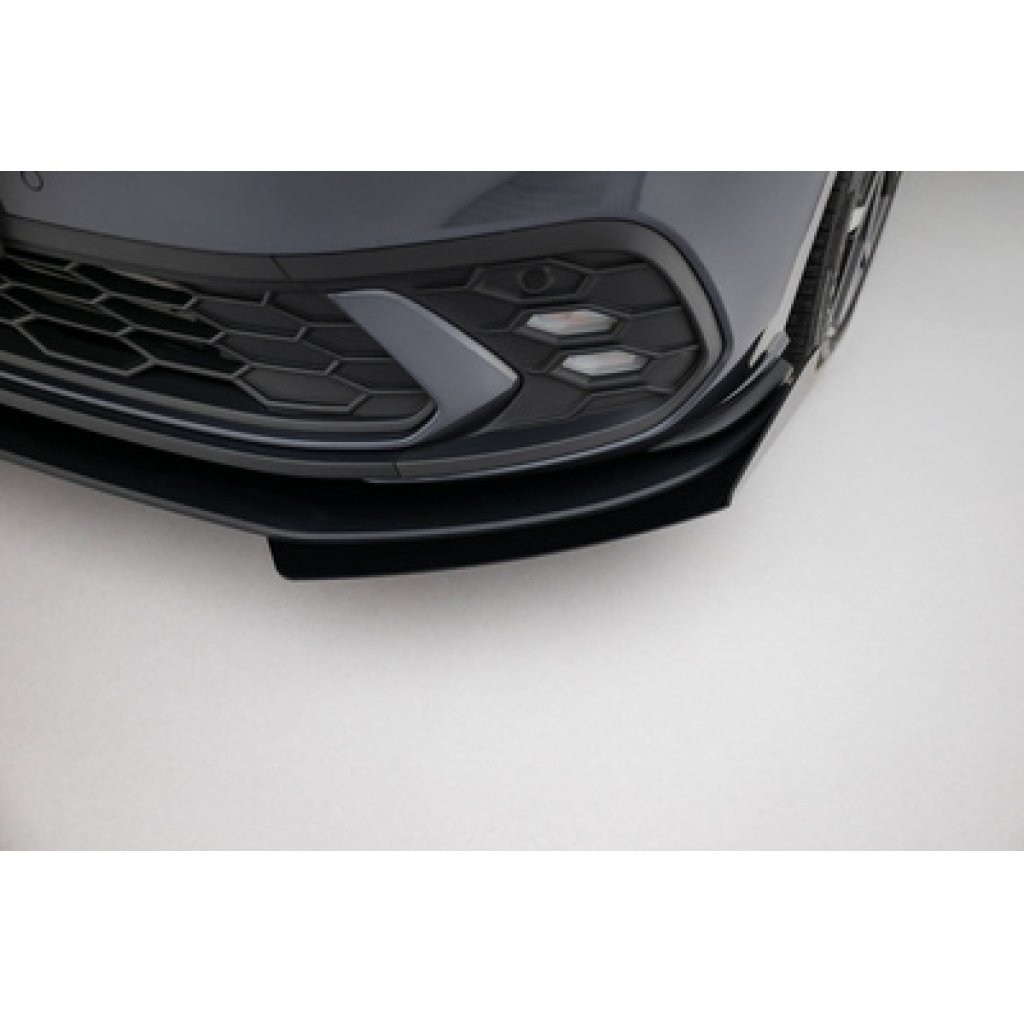 Maxton Design rohové spoilery pod přední nárazník pro Volkswagen Polo GTI Mk6 Facelift, plast ABS bez povrchové úpravy