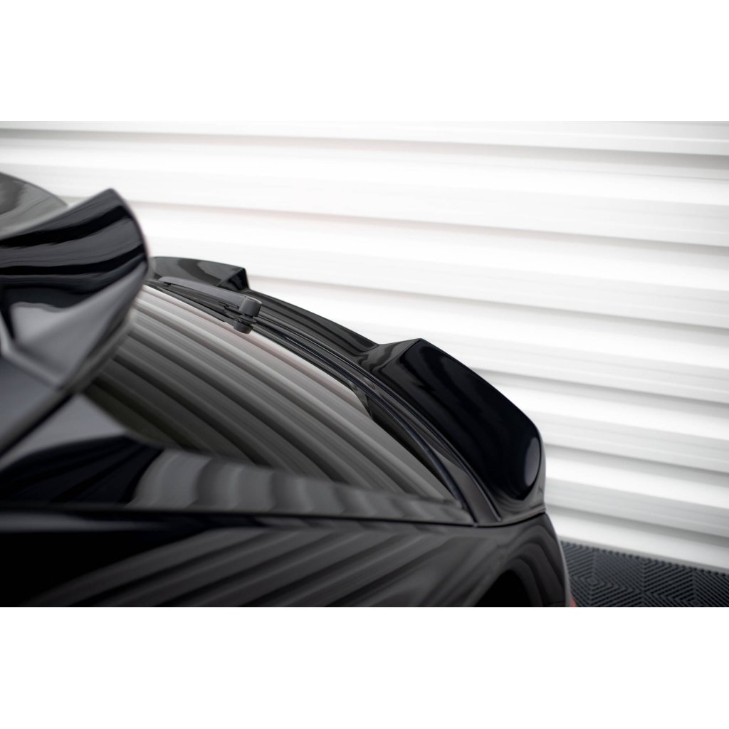 Maxton Design spodní prodloužení spoileru 3d pro Audi Q8 Mk1 FL, černý lesklý plast ABS, S-Line