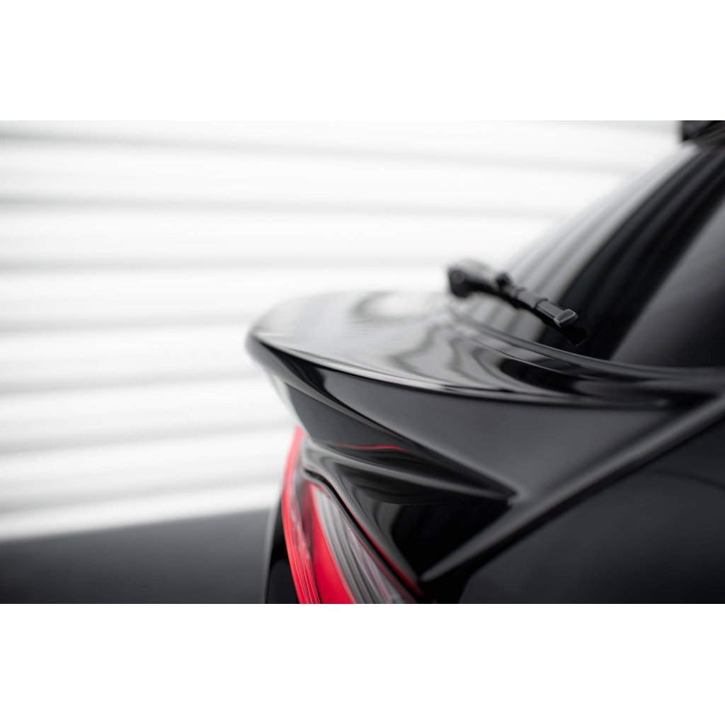 Maxton Design spodní prodloužení spoileru 3d pro Porsche Macan GTS Mk1 Facelift 2, černý lesklý plast ABS