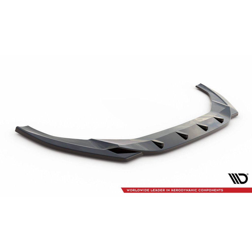 Maxton Design spoiler pod přední nárazník pro Audi A5 F5 FL, černý lesklý plast ABS, S-Line