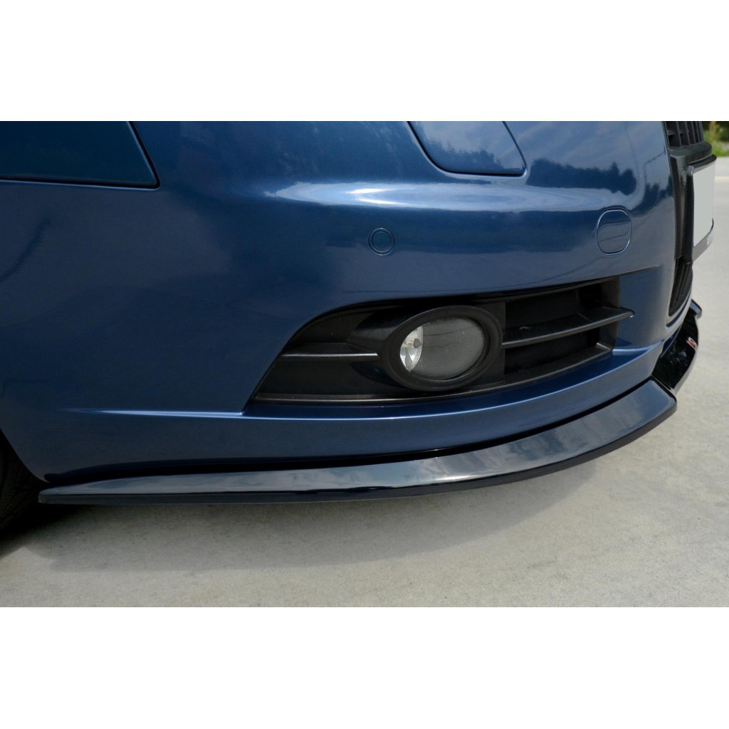 Maxton Design spoiler pod přední nárazník pro Audi A6 C6, černý lesklý plast ABS