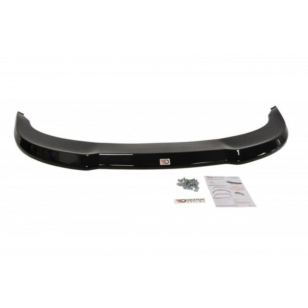 Maxton Design spoiler pod přední nárazník pro Audi A6 C6, černý lesklý plast ABS