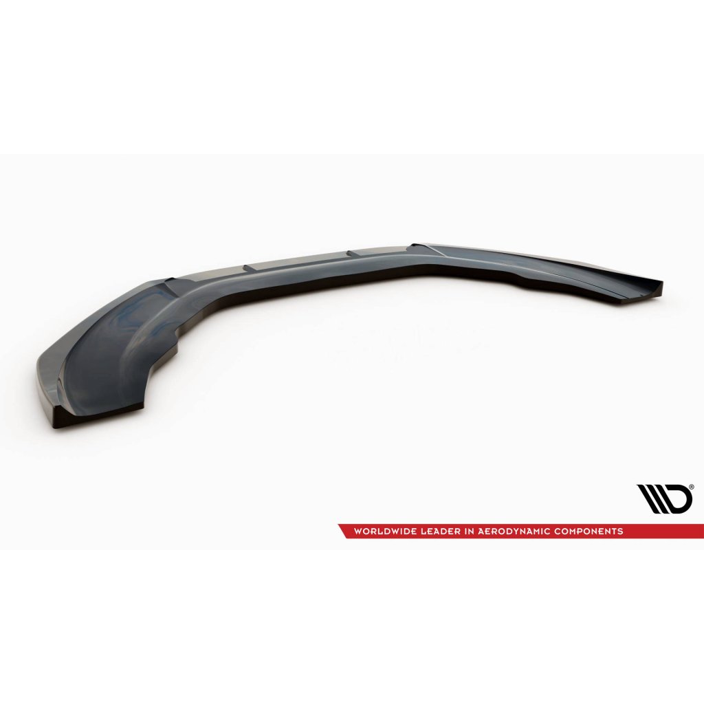 Maxton Design spoiler pod přední nárazník pro Audi A6 C7, černý lesklý plast ABS, vzhled RS6
