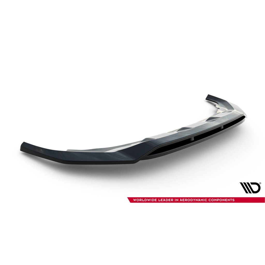 Maxton Design spoiler pod přední nárazník pro Audi Q7 Mk2 S-Line Facelift, černý lesklý plast ABS