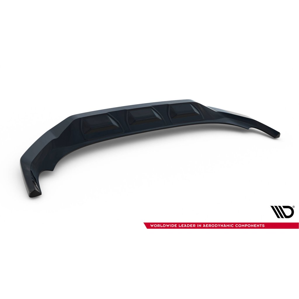 Maxton Design spoiler pod přední nárazník pro Audi Q7 Mk2 S-Line Facelift, černý lesklý plast ABS