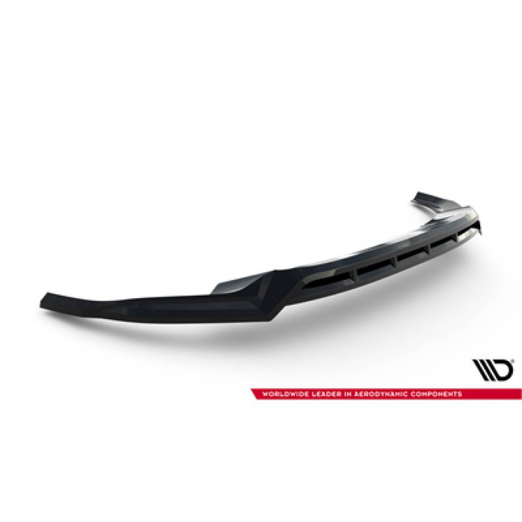 Maxton Design spoiler pod přední nárazník pro Audi Q8 Mk 1, černý lesklý plast ABS