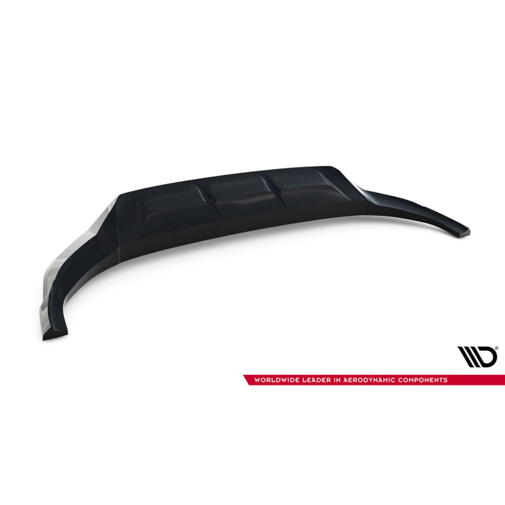 Maxton Design spoiler pod přední nárazník pro Audi Q8 Mk 1 FL, černý lesklý plast ABS