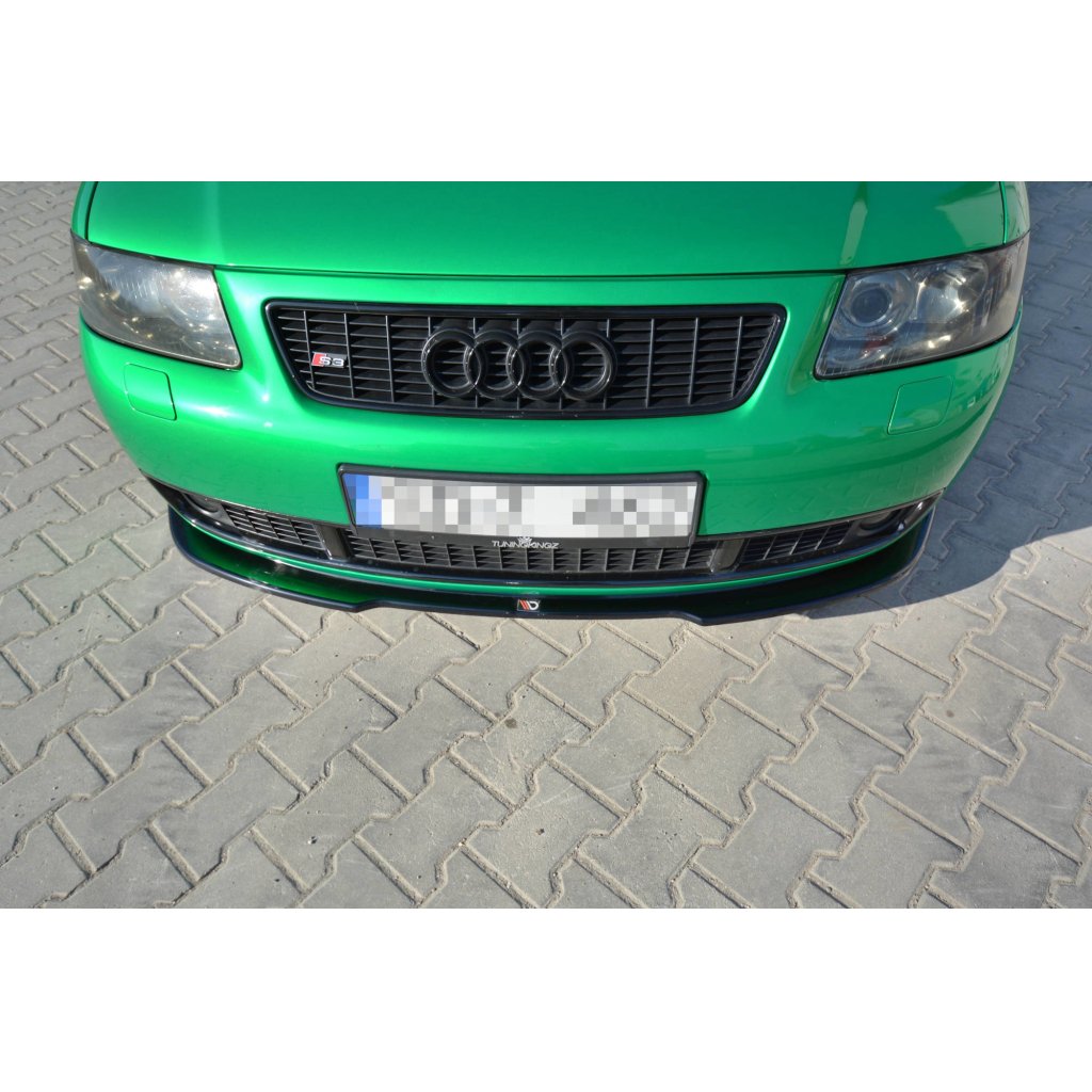 Maxton Design spoiler pod přední nárazník pro Audi S3 8L, černý lesklý plast ABS