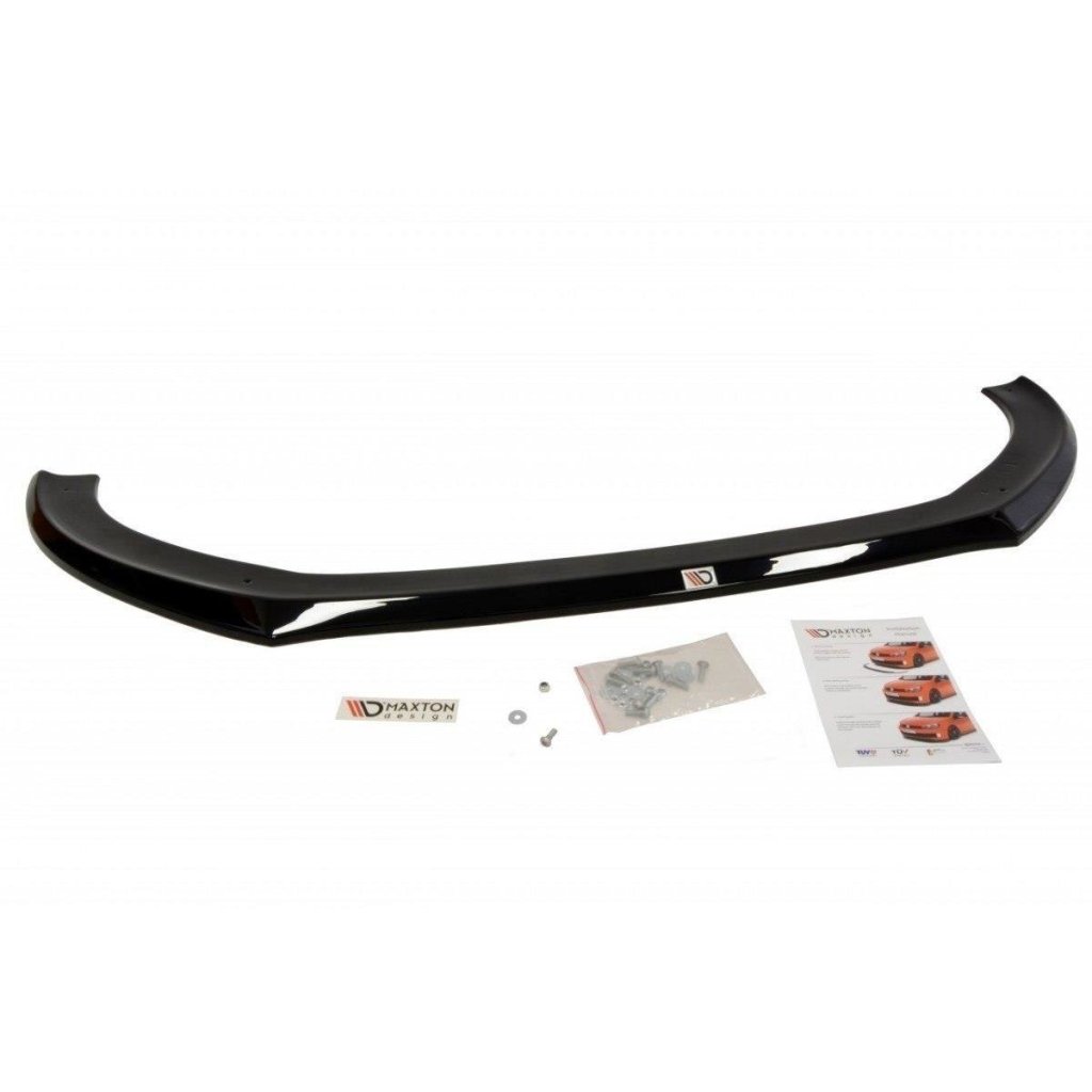Maxton Design spoiler pod přední nárazník pro Audi S3 8V, černý lesklý plast ABS