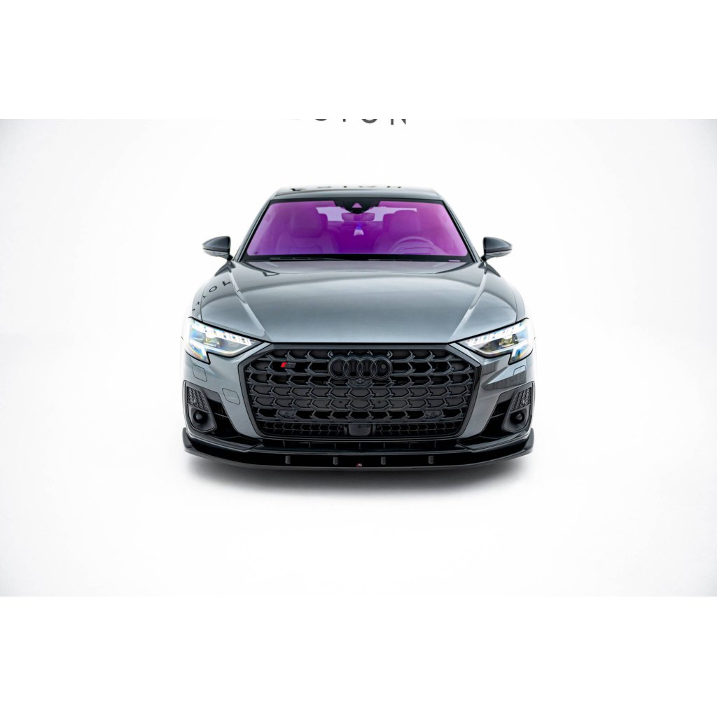Maxton Design spoiler pod přední nárazník pro Audi S8 D5 Facelift, černý lesklý plast ABS