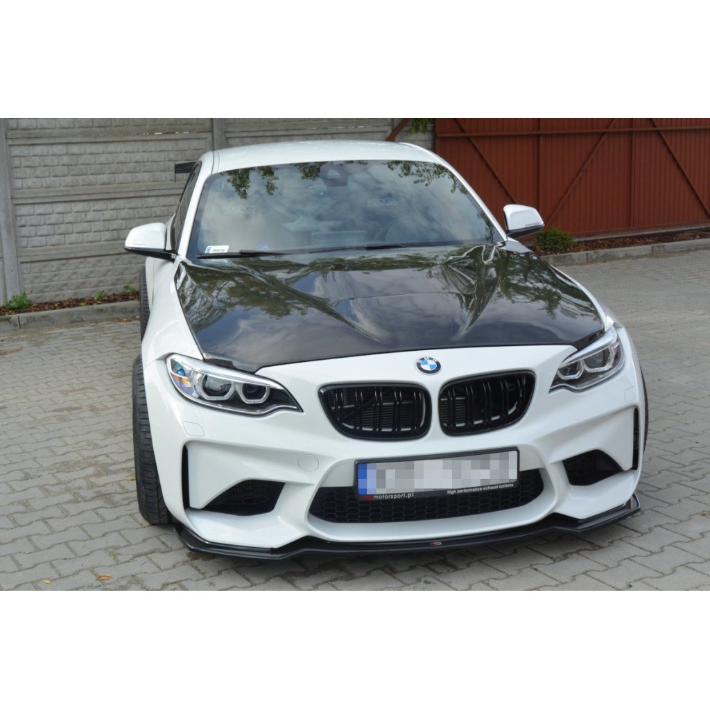 Maxton Design spoiler pod přední nárazník pro BMW M2 F87, plast ABS bez povrchové úpravy