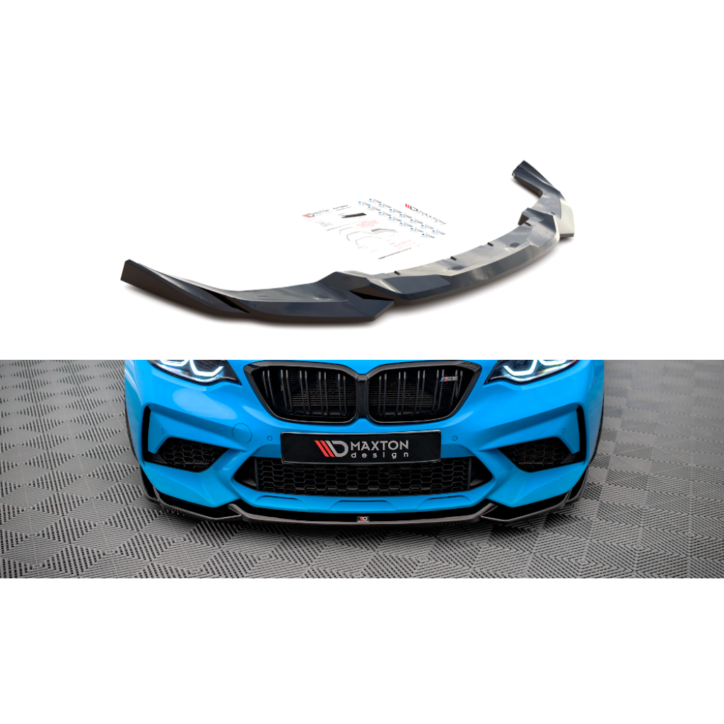 Maxton Design spoiler pod přední nárazník pro BMW M2 F87, plast ABS bez povrchové úpravy, pro verzi Competition