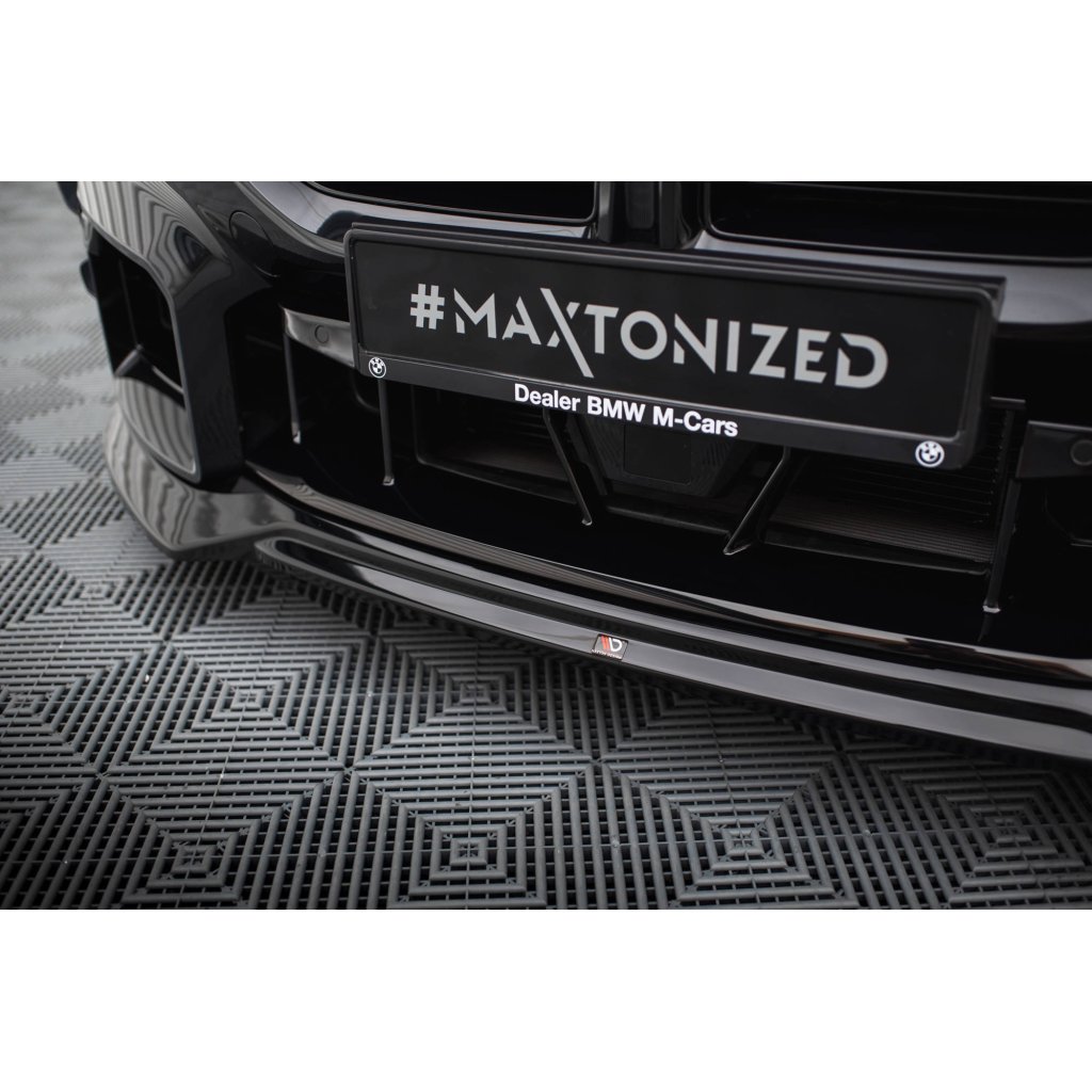 Maxton Design spoiler pod přední nárazník pro BMW M2 G87, černý lesklý plast ABS