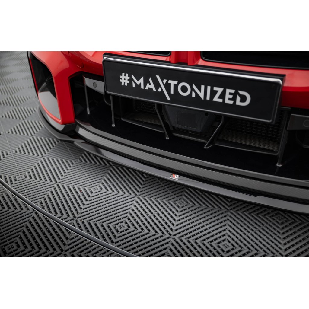 Maxton Design spoiler pod přední nárazník pro BMW M2 G87, černý lesklý plast ABS, M-Performance
