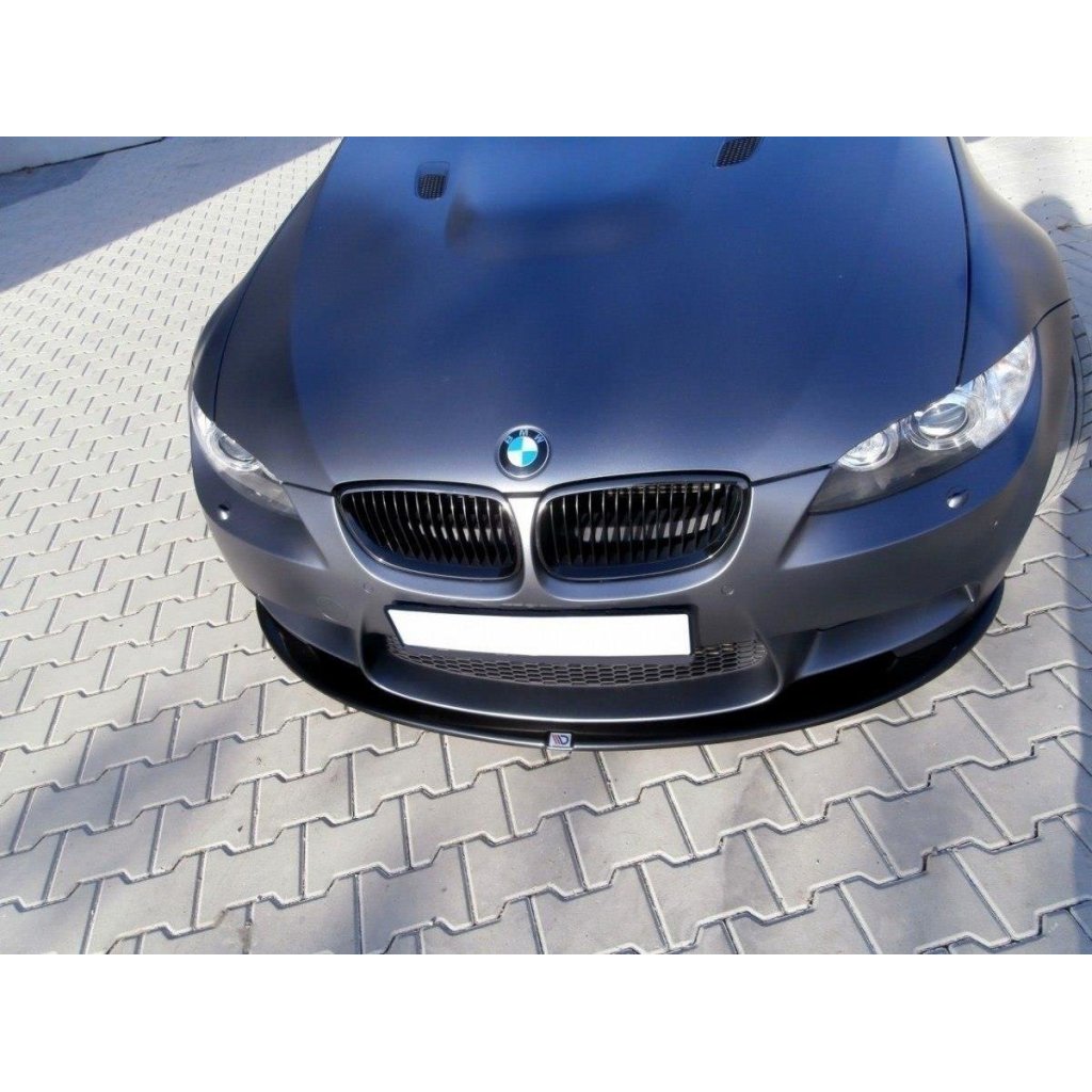 Maxton Design spoiler pod přední nárazník pro BMW M3 E92, černý lesklý plast ABS