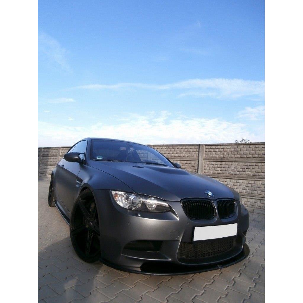Maxton Design spoiler pod přední nárazník pro BMW M3 E92, černý lesklý plast ABS