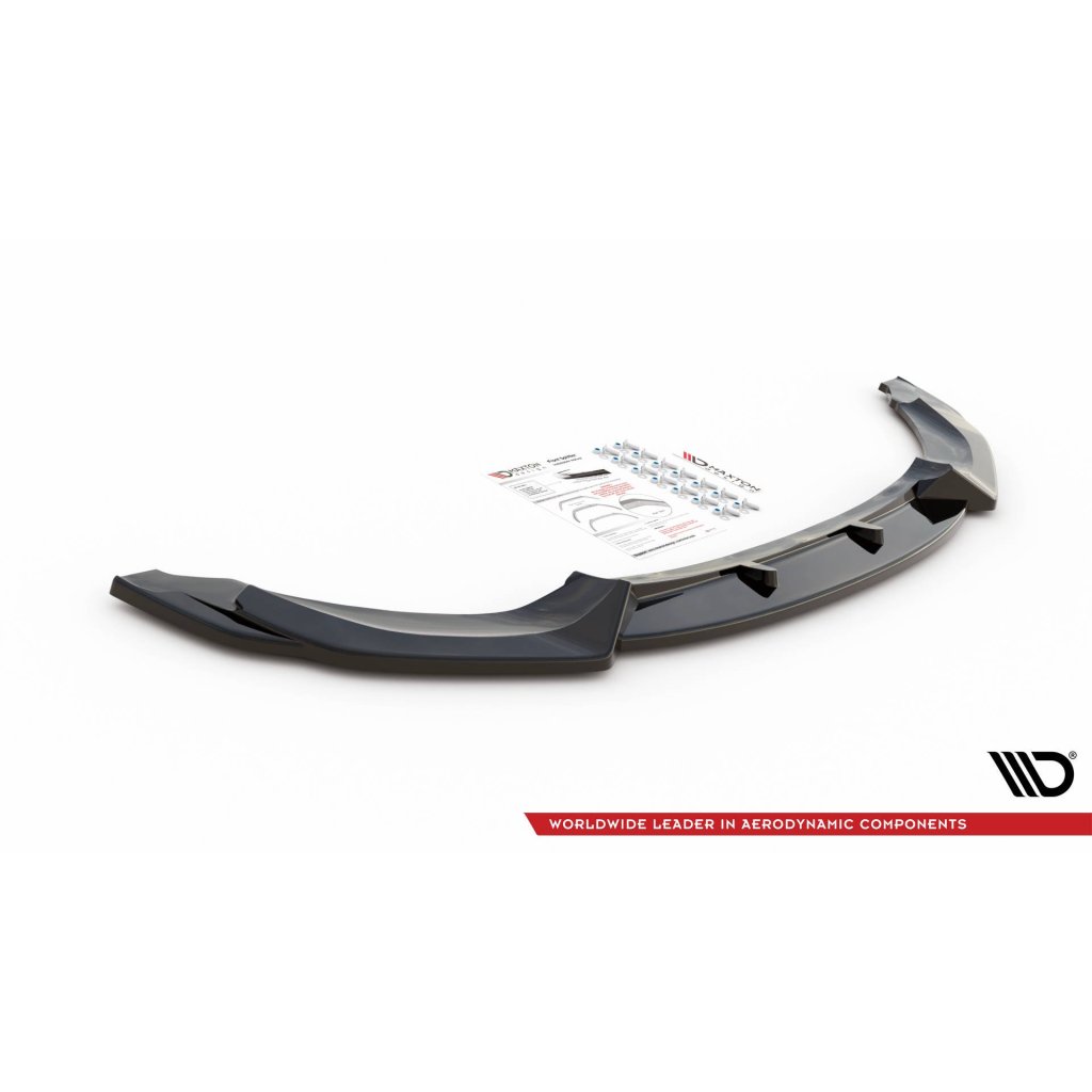 Maxton Design spoiler pod přední nárazník pro BMW M4 F82, černý lesklý plast ABS