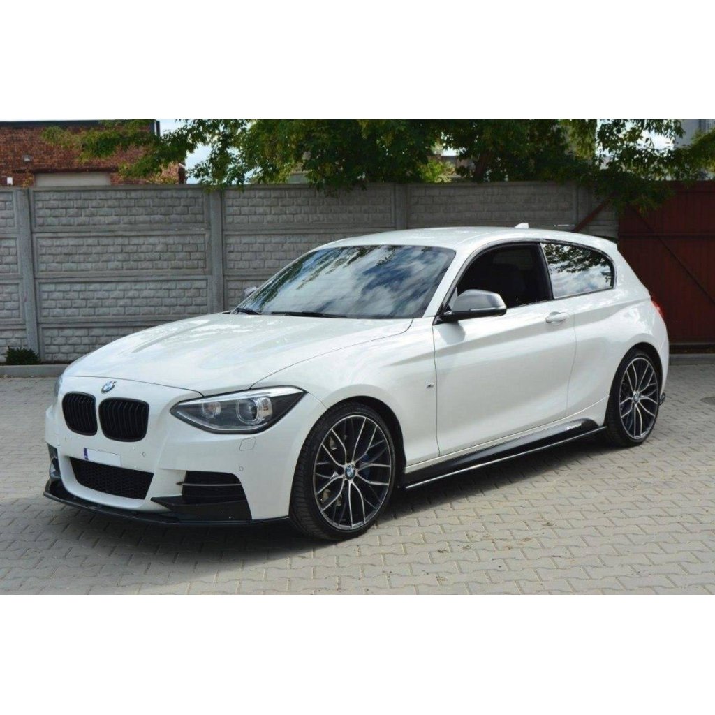 Maxton Design spoiler pod přední nárazník pro BMW řada 1 F20- F21, černý lesklý plast ABS
