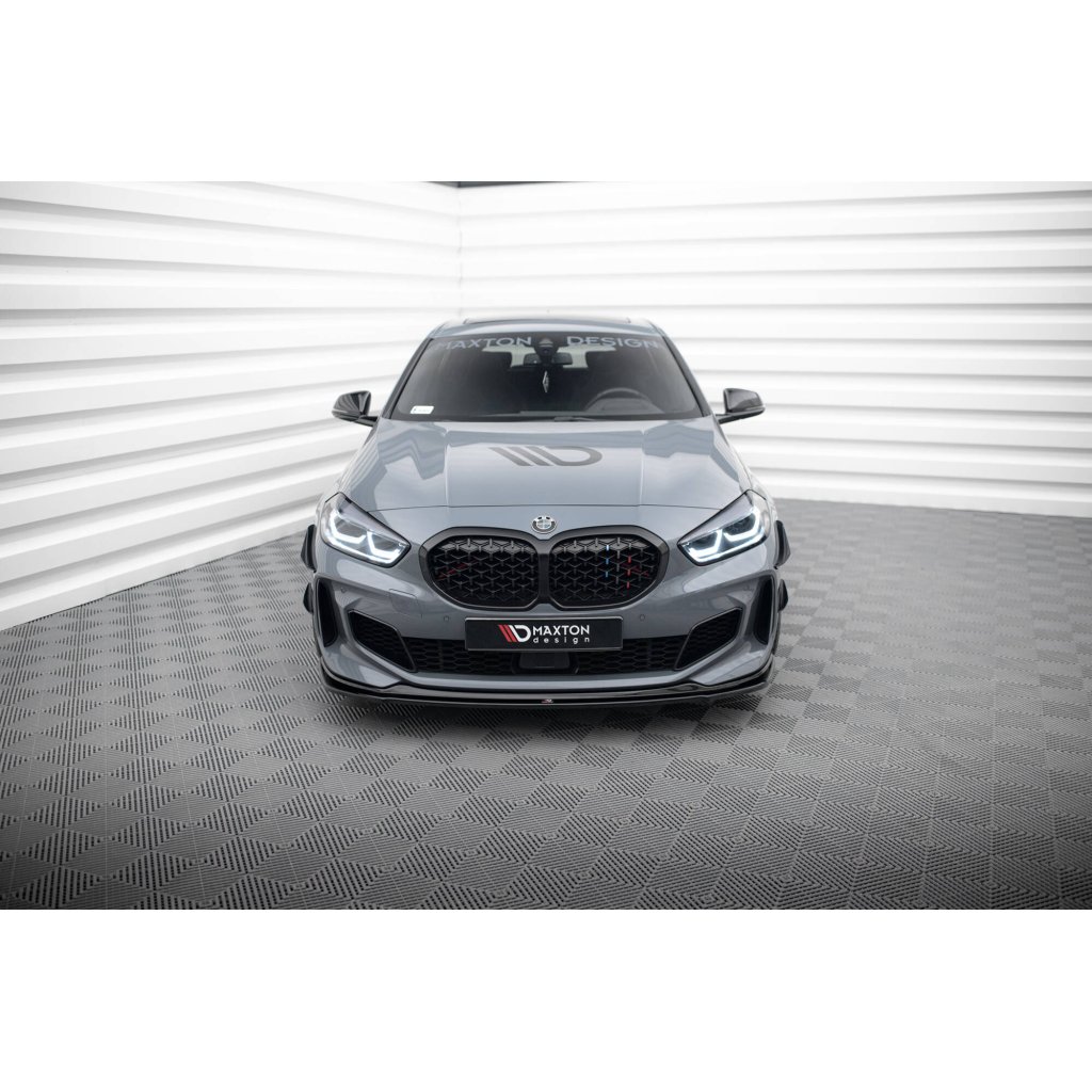 Maxton Design spoiler pod přední nárazník pro BMW řada 1 F40, černý lesklý plast ABS, M-Pack