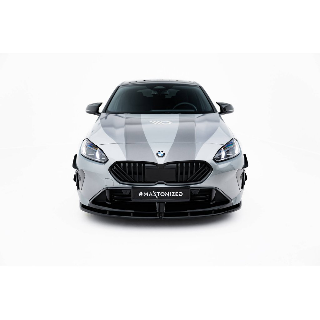 Maxton Design spoiler pod přední nárazník pro BMW řada 1 F70, černý lesklý plast ABS, M135i / M-Pack