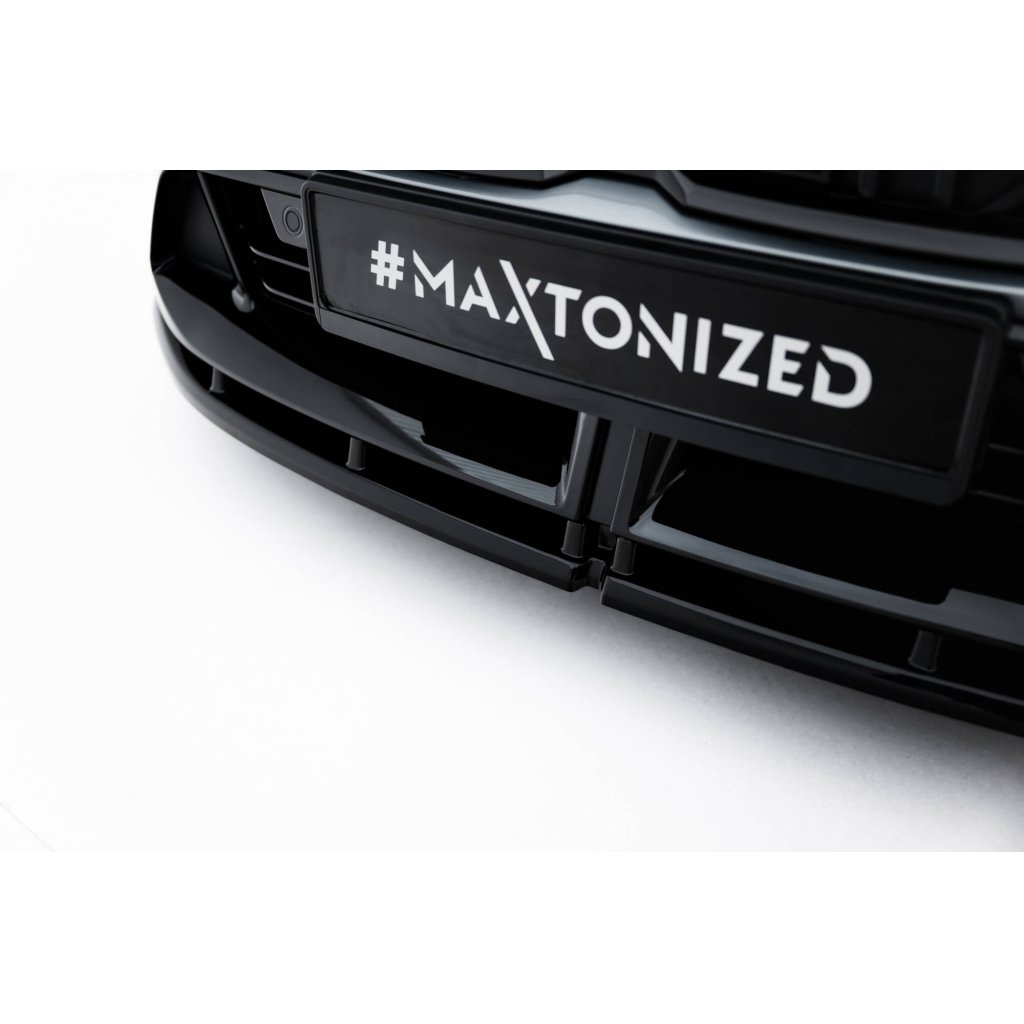 Maxton Design spoiler pod přední nárazník pro BMW řada 1 F70, černý lesklý plast ABS, M135i / M-Pack