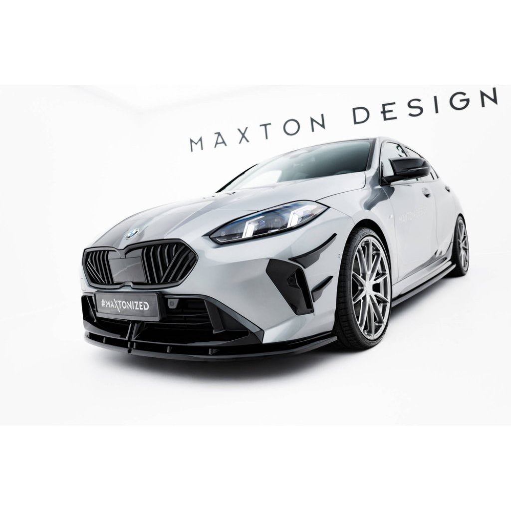Maxton Design spoiler pod přední nárazník pro BMW řada 1 F70, černý lesklý plast ABS, M135i / M-Pack
