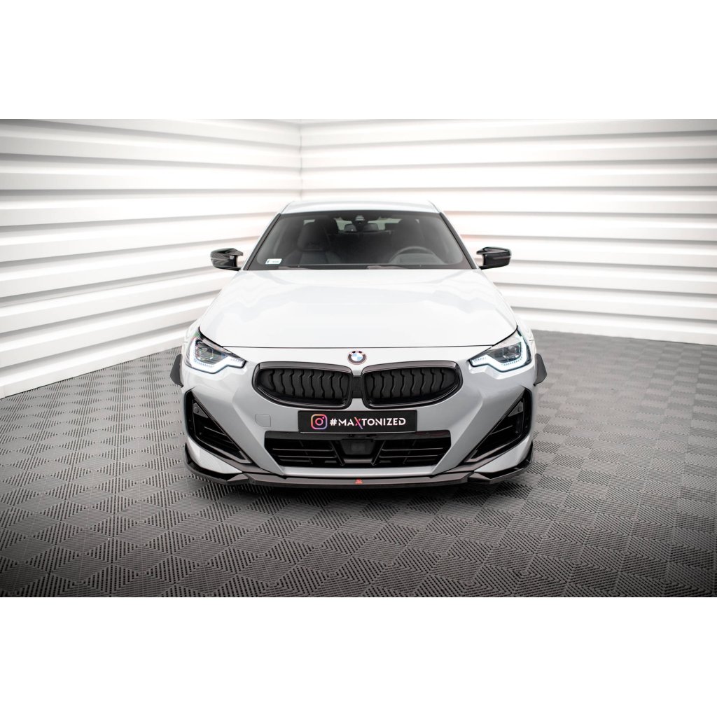 Maxton Design spoiler pod přední nárazník pro BMW řada 2 G42 M240i, G42 M-Pack, carbon-Look