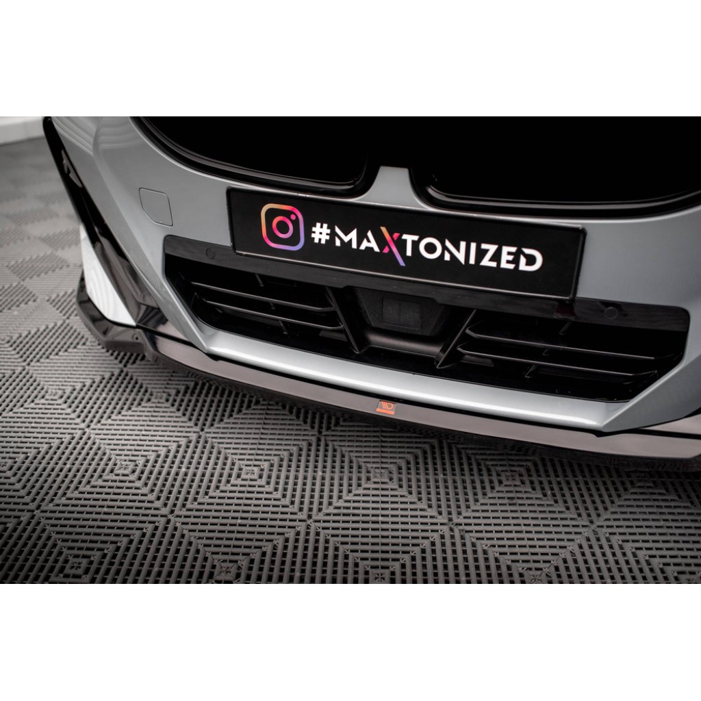 Maxton Design spoiler pod přední nárazník pro BMW řada 2 G42 M240i, G42 M-Pack, černý lesklý plast ABS