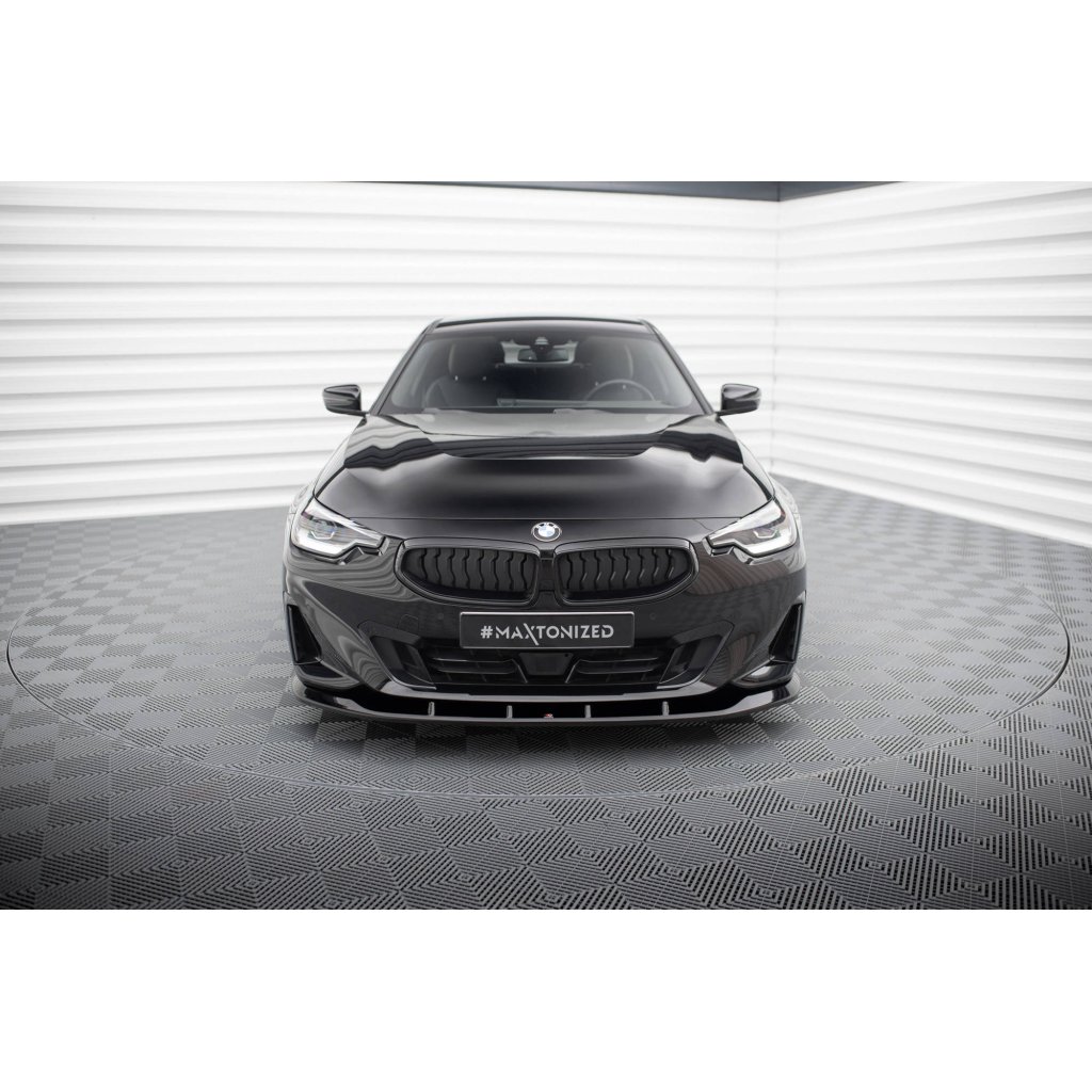 Maxton Design spoiler pod přední nárazník pro BMW řada 2 G42 Standard, černý lesklý plast ABS