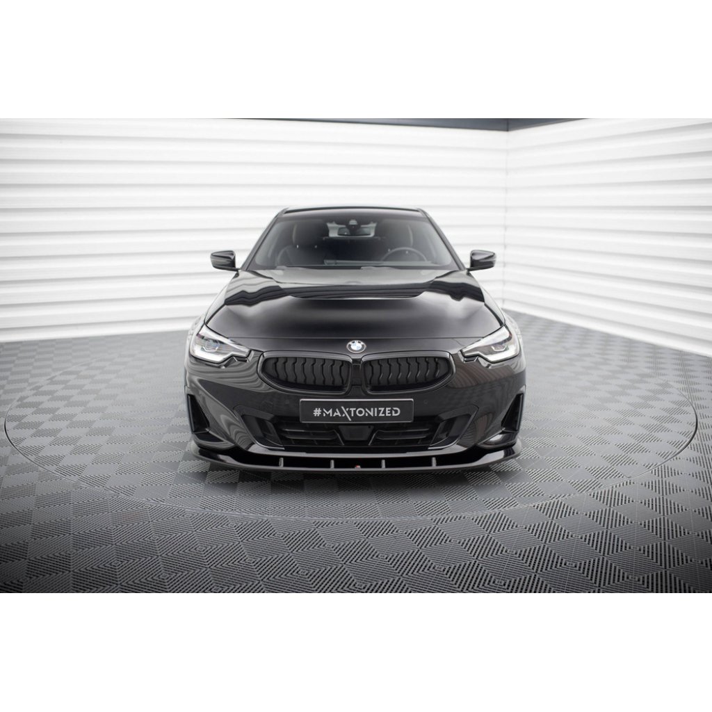 Maxton Design spoiler pod přední nárazník pro BMW řada 2 G42 Standard, černý lesklý plast ABS