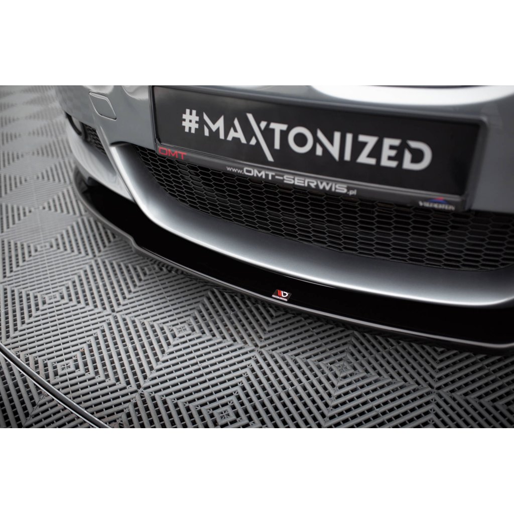 Maxton Design spoiler pod přední nárazník pro BMW řada 3 E92, černý lesklý plast ABS