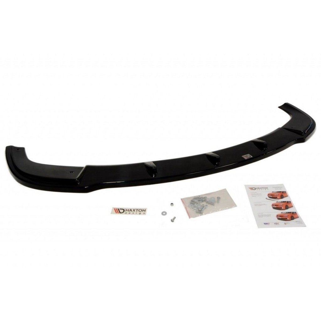 Maxton Design spoiler pod přední nárazník pro BMW řada 5 E60, černý lesklý plast ABS, M-pack