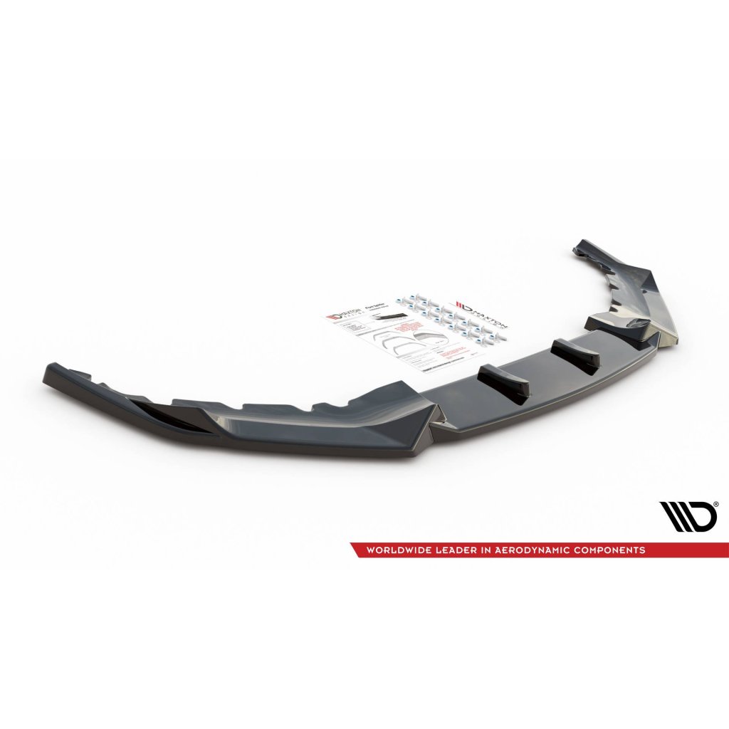 Maxton Design spoiler pod přední nárazník pro BMW řada 5 G30 FL, černý lesklý plast ABS, M-pack