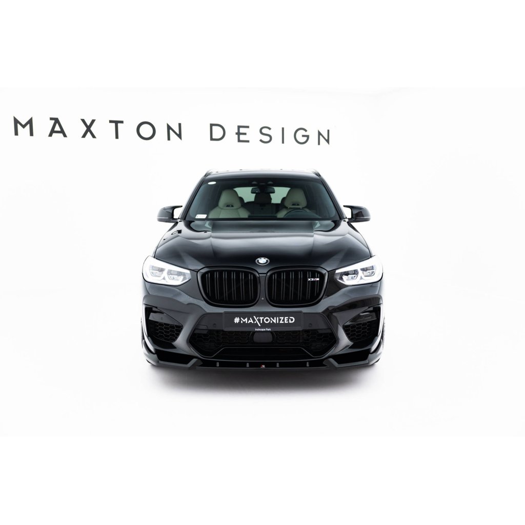 Maxton Design spoiler pod přední nárazník pro BMW X3 M F97, černý lesklý plast ABS