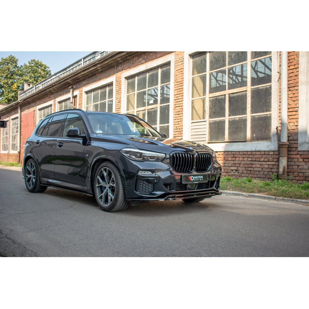 Maxton Design spoiler pod přední nárazník pro BMW X5 G05, černý lesklý plast ABS, M-pack