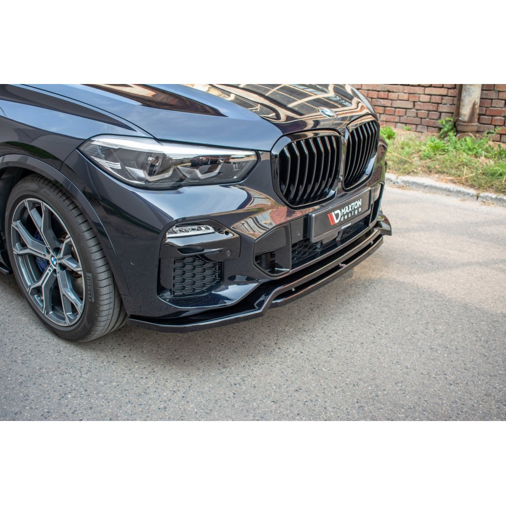 Maxton Design spoiler pod přední nárazník pro BMW X5 G05, černý lesklý plast ABS, M-pack