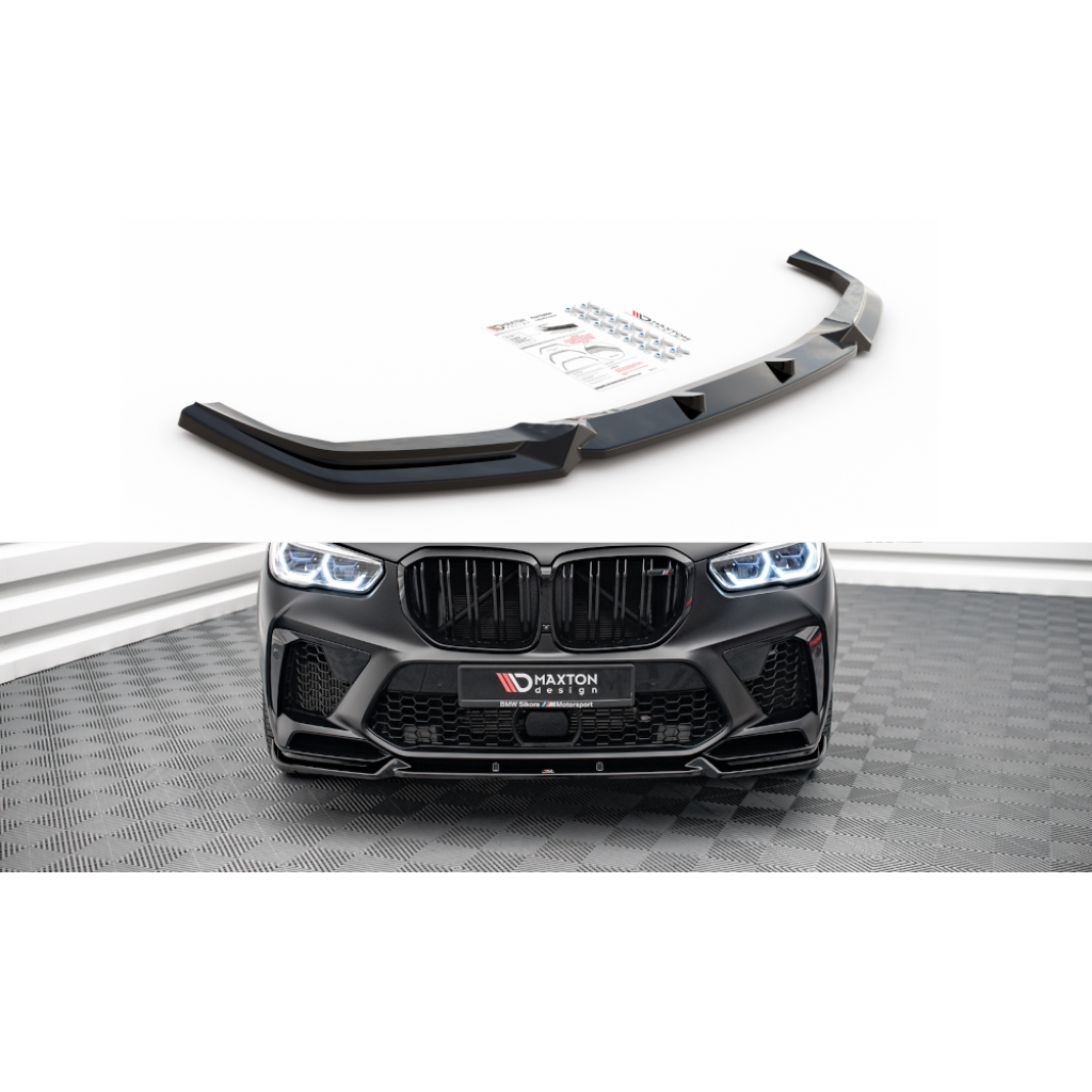 Maxton Design spoiler pod přední nárazník pro BMW X5M G05, carbon-Look