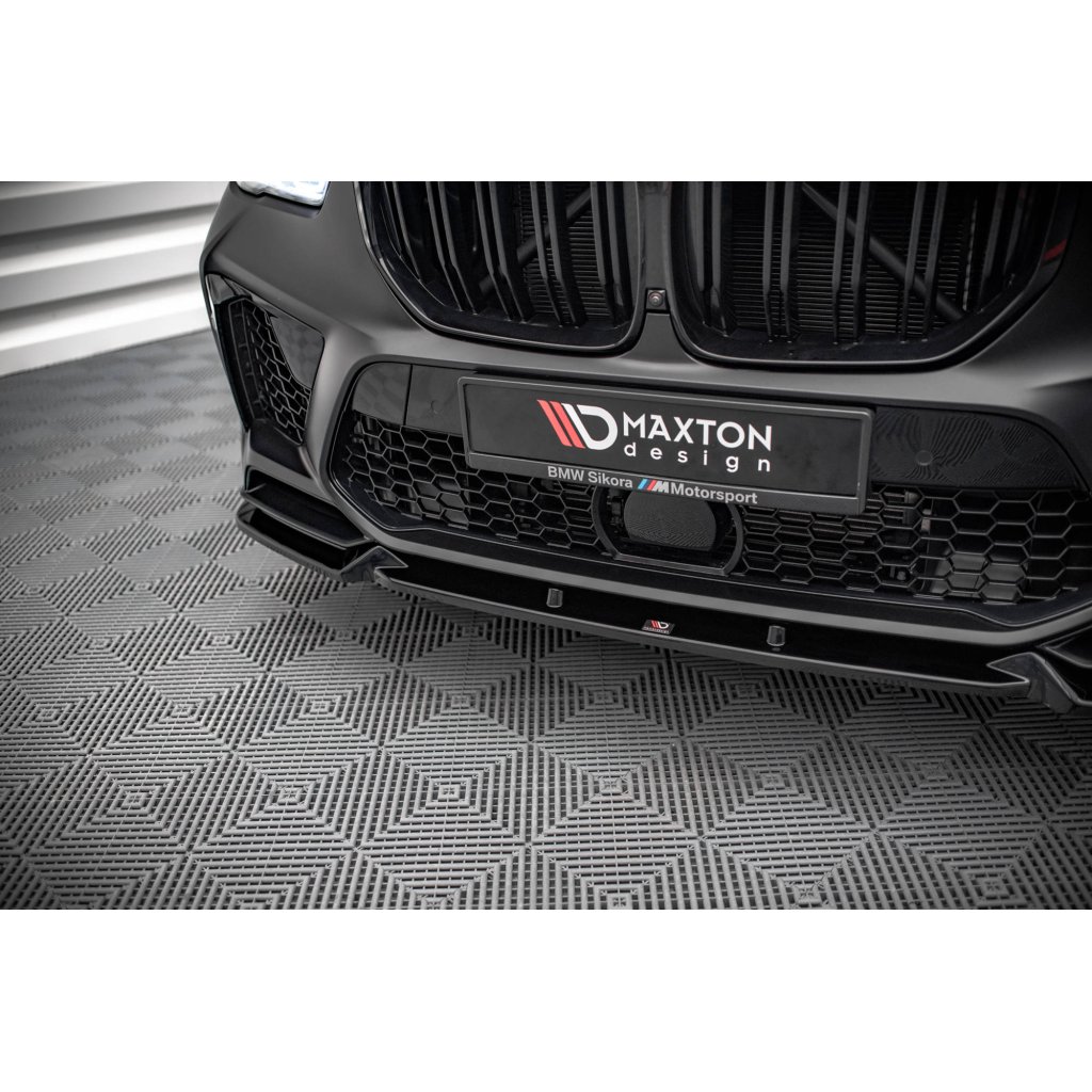Maxton Design spoiler pod přední nárazník pro BMW X5M G05, carbon-Look