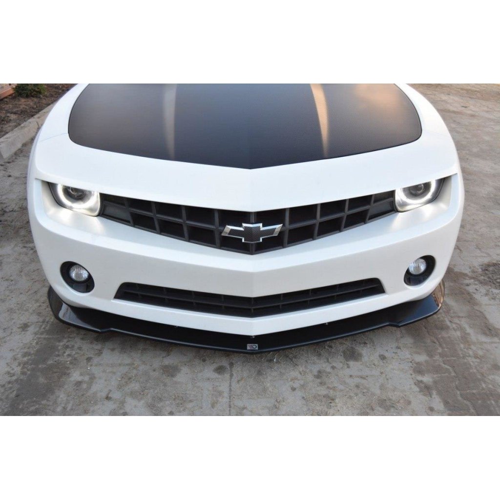 Maxton Design spoiler pod přední nárazník pro Chevrolet Camaro 5/US, černý lesklý plast ABS